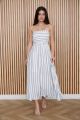 Strapless Striped Dress