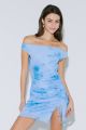 Tie Dye Bodycon Blue