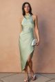 Asymmetric Halter Dress