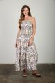 Print Maxi Dress Charcoal