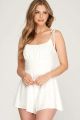 Tie Top Linen Romper