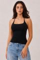 Halter Tank Black