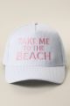 Take Me To The Beach Hat Blue