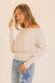 Striped Top Taupe