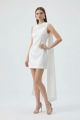Draping Cowl Neck Dress