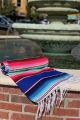 Striped Mexican Blanket Pink
